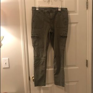 Ava + Viv Olive Green Cargo Jeggings